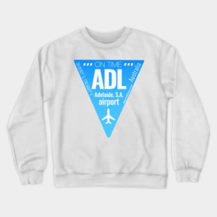 ADL airport code waves Crewneck Sweatshirt